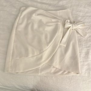 White Wrap Skirt
